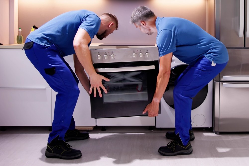 Installing a gas or electric oven